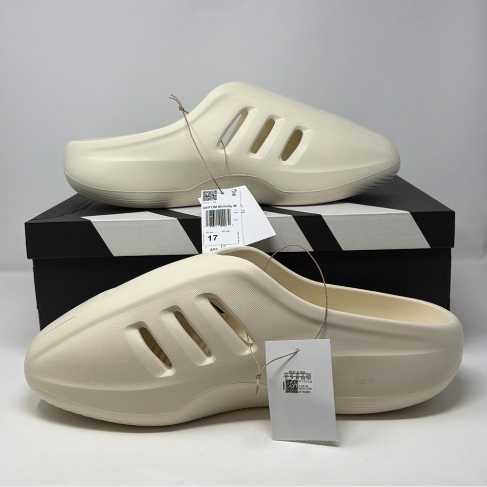 Adidas adiFOM Infinity Mule Slides Cream Men’s 17 Store Model NIB